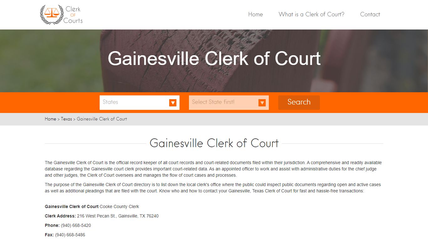 Gainesville Clerk of Court